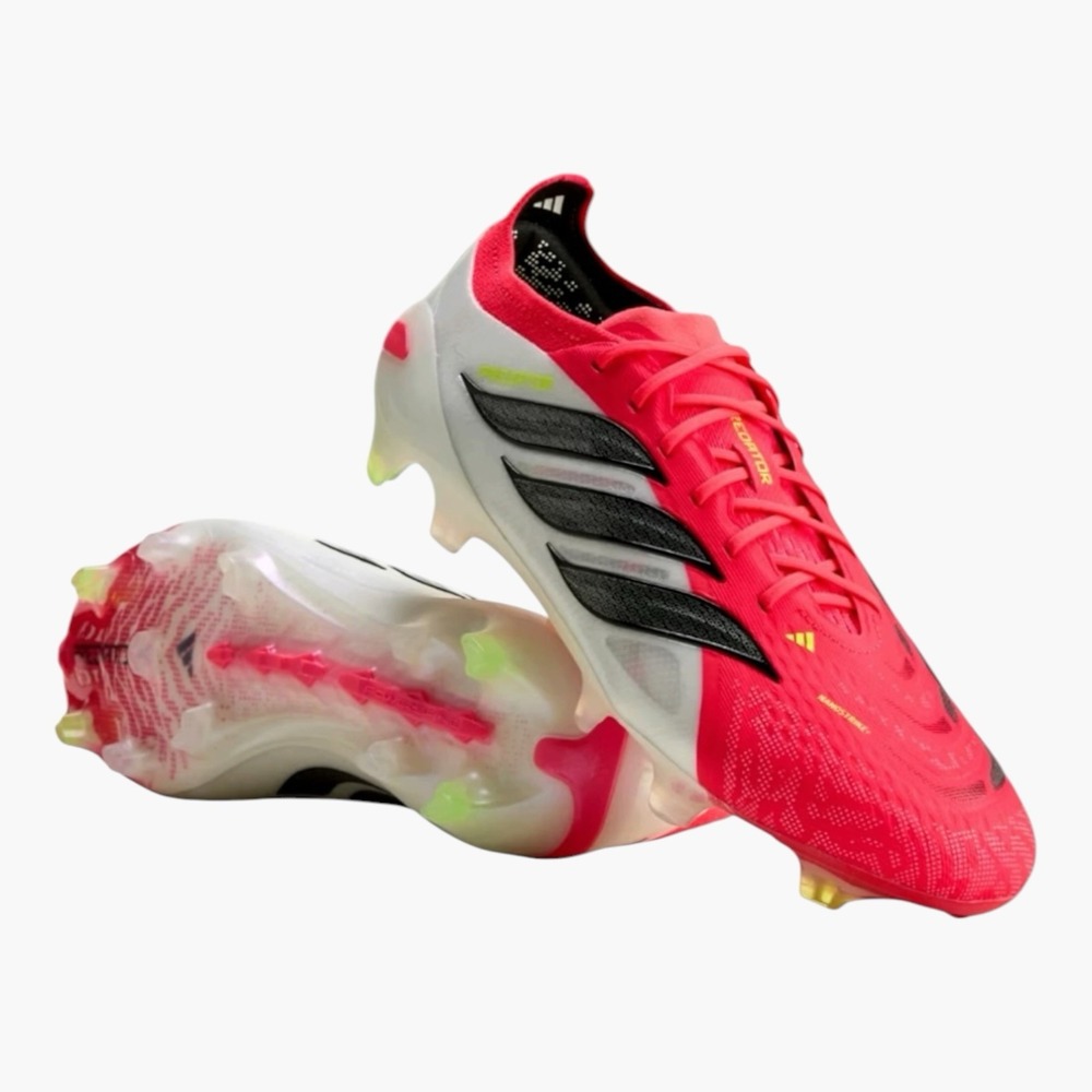 Adidas Predator Elite FG Mens 7.5 Soccer Cleats Lucid Red Black JS0433 NEW